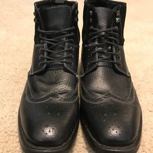 Men's Vince Camuto Lace Up Boots with Leather Top